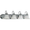 Nuvo 60/318 Ballerina-4 Light Vanity & Wall Alabaster Polished Chrome 30""W X 7.625""H
