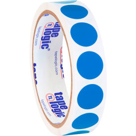 Tape Logic® 3/4"" Dia. Round Inventory Paper Labels Light Blue Roll of 500