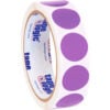 Tape Logic® 1"" Dia. Round Inventory Circle Labels Purple Roll of 500