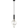 Ambiate Trapezio Modern Pendant Light Fixture E26 Base 40W Black/Brushed Nickel