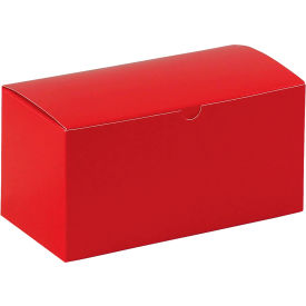 Global Industrial Holiday Gift Boxes 9""L x 4-1/2""W x 4-1/2""H Red 100/Pack