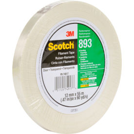 Scotch® 893 Filament Tape 1/2"" x 60 Yds. 6 Mil Clear
