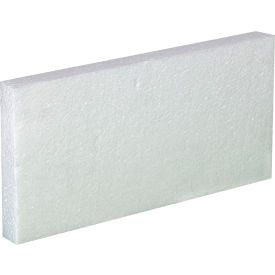 Global Industrial Haz Mat Foam Inserts For 1 Gallon Plastic Jug 12""L x 6""W x 1""H White 48/Pack
