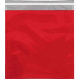 Global Industrial™ Peel & Seal Metallic Glamour Mailers 10-3/4""W x 13""L Red 250/Pack