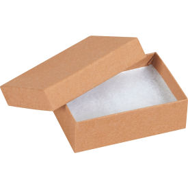 Global Industrial Jewelry Boxes 3-1/16""L x 2-1/8""W x 1""H Kraft 100/Pack