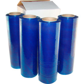 Global Industrial™ Hand Stretch Wrap Film Cast 18"" x 1500' 80 Gauge Blue Tint