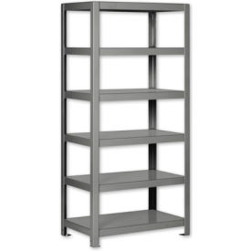 Pucel - All Welded Steel Shelving - 48""W x 24""D Gray