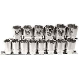 Metric Socket Set 1/2"" Drive 6 Point 14 Piece Short