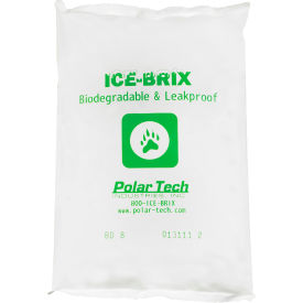 Ice-Brix® Biodegradable Cold Packs 8 oz. 6-1/4""L x 4""W x 3/4""H White 72/Pack
