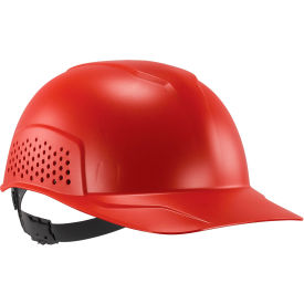 Ergodyne® Skullerz® 8951 Vented Hard Shell Bump Cap Short Brim One Size Fits Most Red