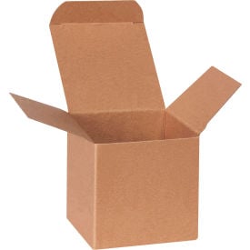 Global Industrial Reverse Tuck Folding Cartons 3""L x 3""W x 3""H Kraft 250/Pack