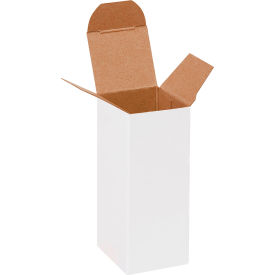 Global Industrial Reverse Tuck Folding Cartons 1-1/2""L x 1-1/2""W x 4""H White 1000/Pack
