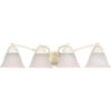 Nuvo 60/355 Empire-4 Light Vanity & Wall Alabaster Textured White 28.75""W X 6.125""H