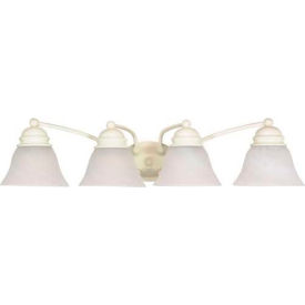 Nuvo 60/355 Empire-4 Light Vanity & Wall Alabaster Textured White 28.75""W X 6.125""H