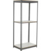 Global Industrial 3 Shelf Standard Duty Boltless Shelving Starter 36""Wx24""Dx96""H Laminate Deck