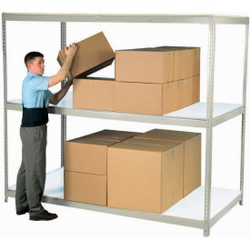 Global Industrial 3 Shelf Heavy Duty Boltless Shelving Starter 96""Wx48""Dx84""H Laminate Deck USA