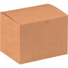 Global Industrial Gift Boxes 6""L x 4-1/2""W x 4-1/2""H Kraft 100/Pack