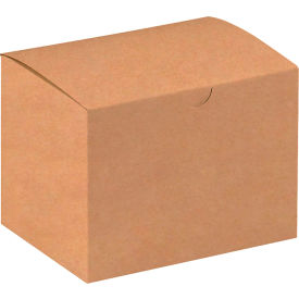 Global Industrial Gift Boxes 6""L x 4-1/2""W x 4-1/2""H Kraft 100/Pack