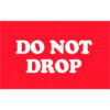 Tape Logic® Labels with ""Do Not Drop"" Print 5""L x 3""W Red/White Roll of 500