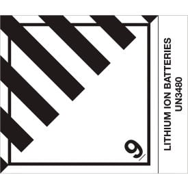 Tape Logic® D.O.T. Hazard Labels ''Lithium Ion Batteries'' 4""L x 4-3/4""W Roll of 500