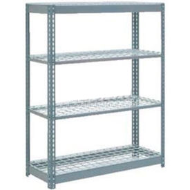 Global Industrial 4 Shelf Heavy Duty Boltless Shelving Starter 48""Wx18""Dx60""H Wire Deck USA