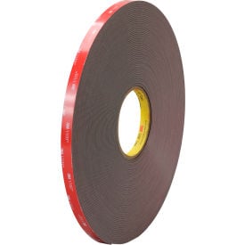 VHB 4947F Double Sided Foam Tape 1/2"" x 5 Yds. 45 Mil Black