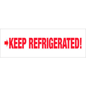 Tape Logic® Carton Sealing Tape Keep Refrigerated 3"" x 110 Yds. 2.2 Mil Red/White