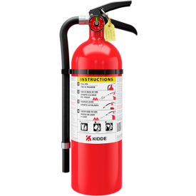 Kidde Pro Dry Chemical Commercial Fire Extinguisher Wall Mount Type A B C 5 lb. Capacity