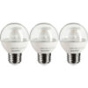 Sunlite® LED G16 Clear Globe Light Bulb E26 Base 7W 500 Lumens 2700K Warm White Pack of 3