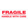 Tape Logic® Carton Sealing Tape Fragile Handle With Care 3"" x 110 Yds. Red/White