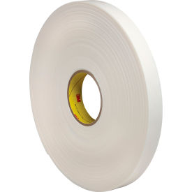 3M™ 4462 Double Sided Foam Tape 1"" x 36 Yds. 62.5 Mil White