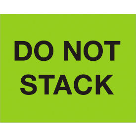 Tape Logic® Labels with ""Do Not Stack"" Print 10""L x 8""W Fluorescent Green Roll of 250