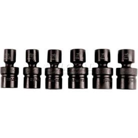 Impact Flex Socket Set 1/2"" Drive 6 Point Short 6 Piece