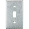 Sunlite® Toggle Switch Plate 1-Gang Silver Pack of 12