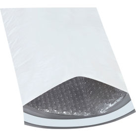 Global Industrial™ Bubble Lined Poly Mailers 8-1/2""W x 12""L 2 Mil White 25/Pack