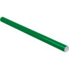 Global Industrial™ Mailing Tubes with Caps 2""Dia. x 36""L 0.060"" Thick Green 50/Pack