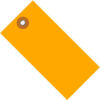 Global Industrial Tyvek® Shipping Tag 6-1/4""L x 3-1/8""W Orange 100/Pack