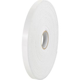 Tape Logic® Double Sided Removable Foam Tape 1"" x 36 Yds. 62.5 Mil White