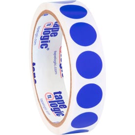 Tape Logic® 3/4"" Dia. Round Inventory Paper Labels Dark Blue Roll of 500