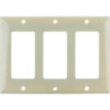 Sunlite® Decorative Switch & Receptacle Plate 3-Gang Ivory Pack of 12