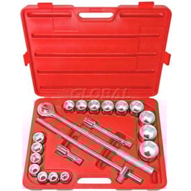 Fractional Socket Set 3/4"" Drive 6 Point 20 Piece