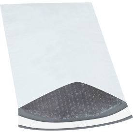 Global Industrial™ Bubble Lined Poly Mailers 9-1/2""W x 14-1/2""L 2 Mil White 100/Pack