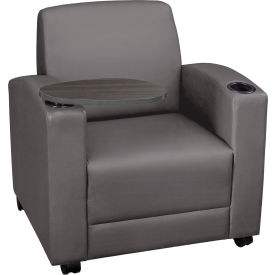 Regency Nova Tablet Arm Chair without Storage Vinyl Seat Gray/Ash Gray