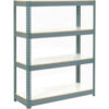Global Industrial 4 Shelf Heavy Duty Boltless Shelving Starter 36""Wx12""Dx60""H Laminate Deck USA