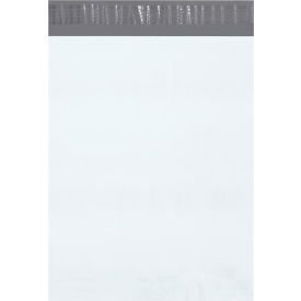 Global Industrial™ Poly Mailers with Tear Strip 12""W x 15-1/2""L 2.5 Mil White 100/Pack