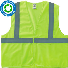 Ergodyne® GloWear® 8205HL-ECO Recycled Hi-Vis Safety Vest 2XL/3XL Lime
