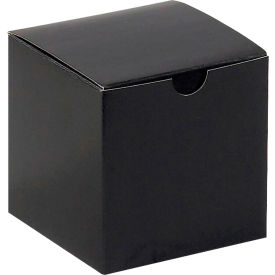 Global Industrial Gift Boxes 4""L x 4""W x 4""H Black 100/Pack