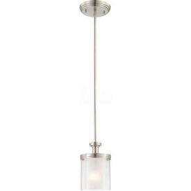 Nuvo 60/4648 Decker-1 Light Mini Pendant Clear/Frosted Inner 6""W X 34.75""H