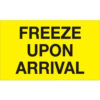 Tape Logic® Labels with ""Freeze Upon Arrival"" Print 5""L x 3""W Fluorescent Yellow Roll of 500
