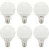 Sunlite® LED G25 Globe Light Bulb E26 Base 6W 520 Lumens 2700K Soft White Pack of 6